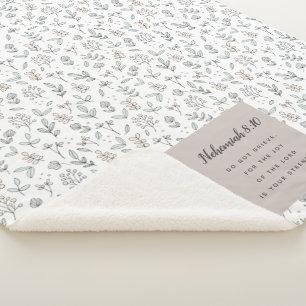 Cobertor Sherpa Escritura Nehemiah 8:10