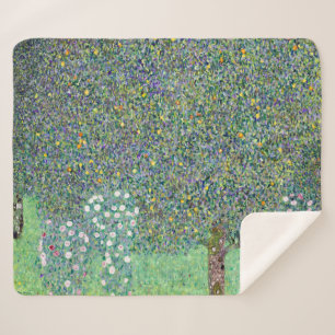 Cobertor Sherpa Esfregões Sob As Árvores, Gustav Klimt