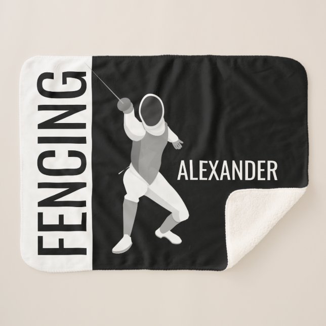 Cobertor Sherpa Esgrima (Frente (Horizontal))