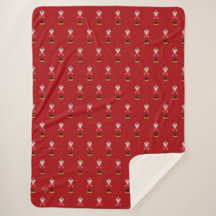 Cobertor Sherpa Esmagador de Nozes Vermelho