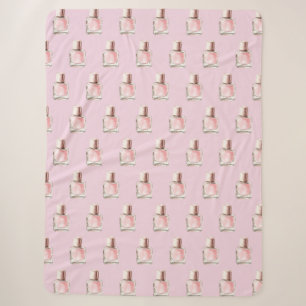 Cobertor Sherpa Esmalte Rosa Brilho no Banho de Noiva