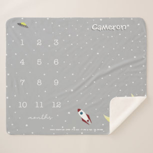 Cobertor Sherpa Espaço externo Cinzas neutras Etapa principal Bebê