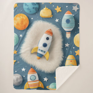 Cobertor Sherpa Espaço Personalizável para Bebê