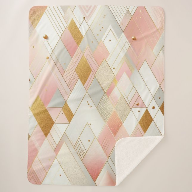 Cobertor Sherpa Espectro de Triângulo de Sombreamento (Frente)