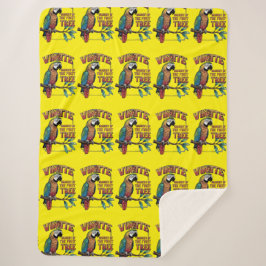 Cobertor Sherpa Esplendor Colorido: Papagaio em Paraíso Shimmering