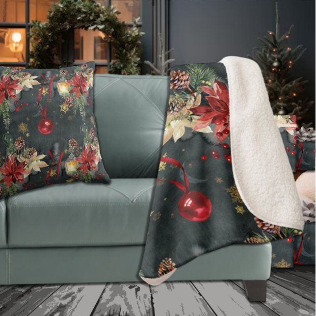 Cobertor Sherpa Esplendor de Natal (Criador carregado)