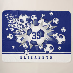 Cobertor Sherpa esportes meninas esportes estrelas personalizadas 