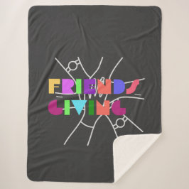 Cobertor Sherpa Esquadrão de Ação de Amizade: Grata e Reunida