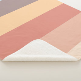 Cobertor Sherpa Esquema de cor pastel de queda