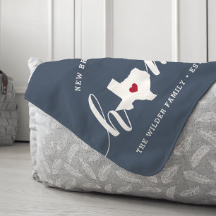 Cobertor Sherpa Estado do Texas Home Personalizado