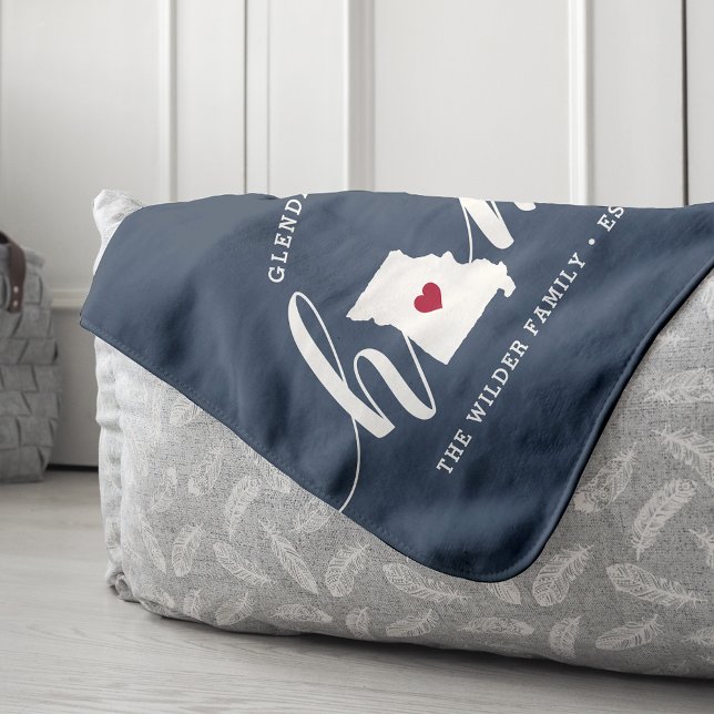 Cobertor Sherpa Estado inicial do Missouri Personalizado (Criador carregado)