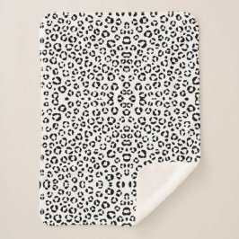 Cobertor Sherpa Estampa Animal Preto e Branco