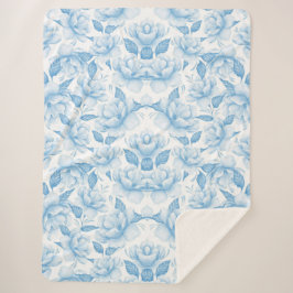 Cobertor Sherpa Estética floral 