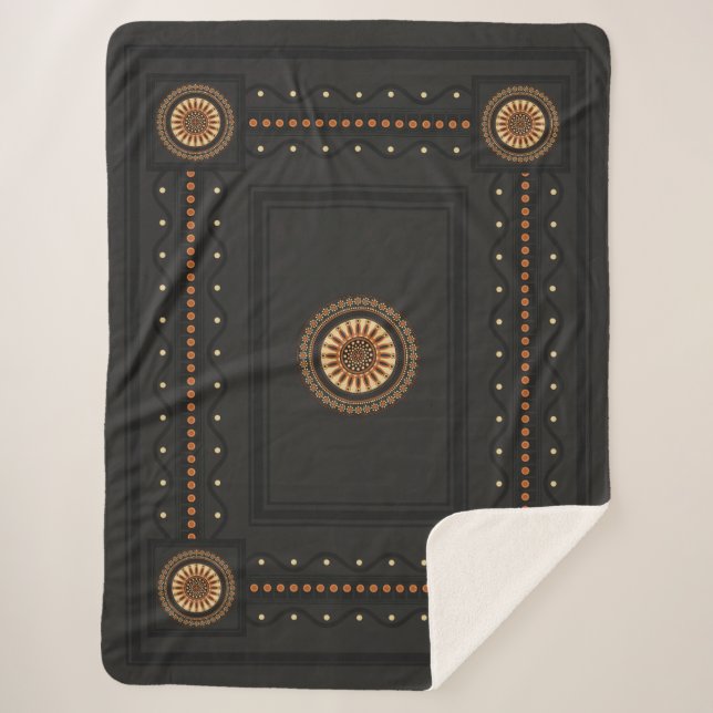 Cobertor Sherpa Estilo Buchero Etruscan (Frente)