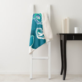 Cobertor Sherpa Estilo de mármore moderno Sherpa Blanket