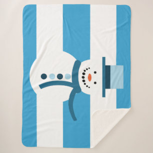 Cobertor Sherpa Estou Sonhando com um boneco de neve de inverno br
