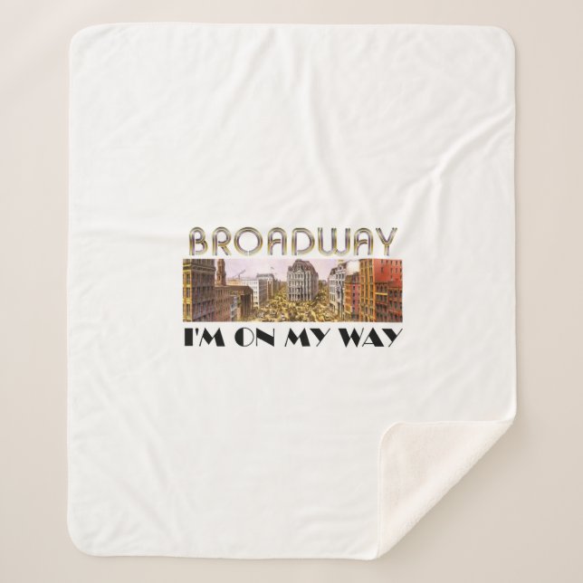 Cobertor Sherpa Estrela de Broadway do T (Frente)