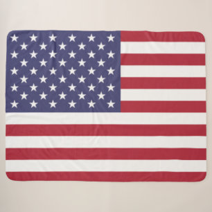 Cobertor Sherpa Estrelas e Stripes dos EUA (Bandeira dos Estados U