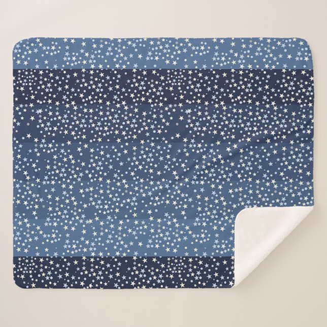 Cobertor Sherpa Estrelas no Céu (Frente (Horizontal))