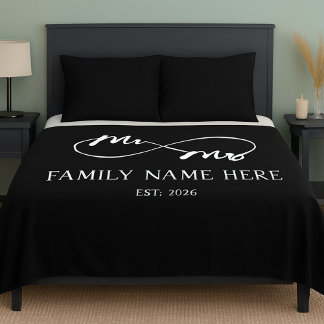 Cobertor Sherpa Eternal Us – Mr & Mrs 