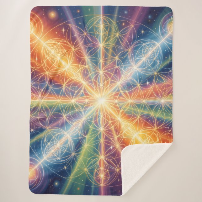 Cobertor Sherpa Ethereal Vision – Beyond Reality39 (Frente)