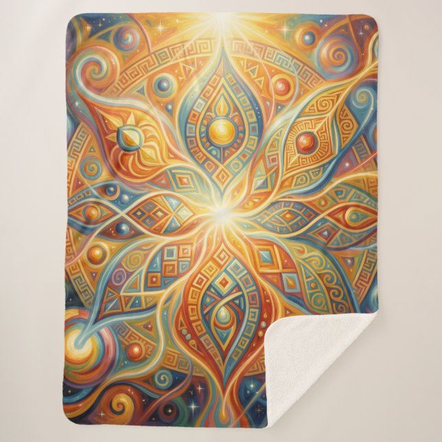 Cobertor Sherpa Ethereal Vision – Beyond Reality42 (Frente)