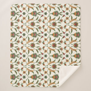 Cobertor Sherpa Etnia Floral: Na moda Sem Sede.