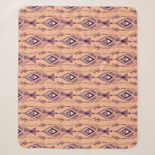 Cobertor Sherpa Étnica Tribal: Asteca Mexicana Sem Serras Vintage