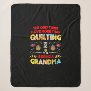 Cobertor Sherpa Eu Amo Mais Do Que Quilting É Ser Vovó