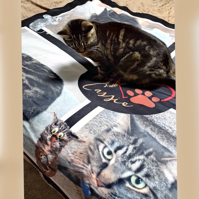 Cobertor Sherpa Eu Amo Meu Gato Sherpa Blanket (Criador carregado)