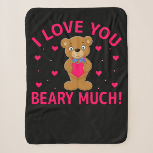 Cobertor Sherpa Eu Amo Você Beber Muito Urso De Teddy