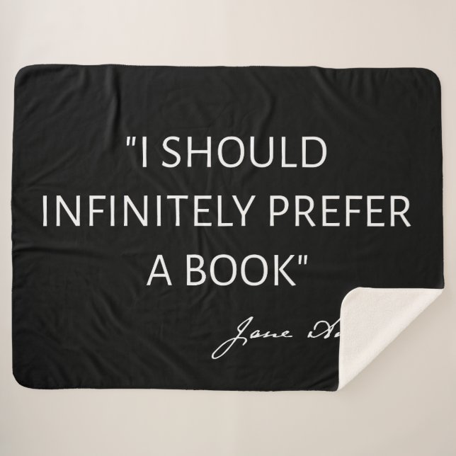 Cobertor Sherpa Eu Deveria Preocupar Infinitamente Um Livro I - Ja (Frente (Horizontal))