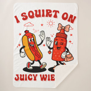 Cobertor Sherpa Eu Esguicho Em Utenciosos Adultos Engraçados