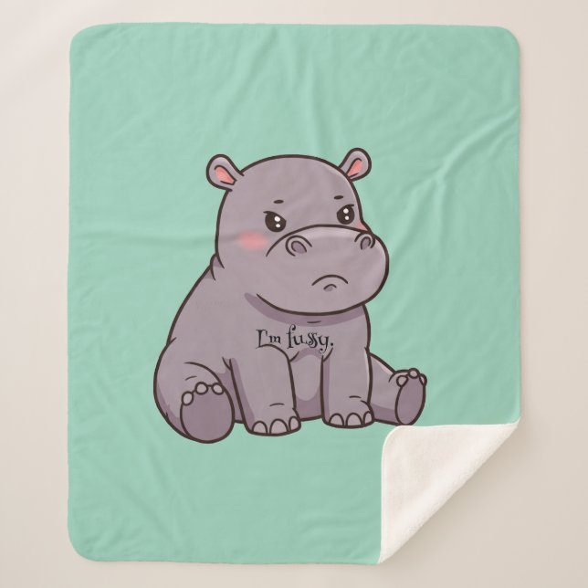 Cobertor Sherpa Eu sou fusco (Frente)