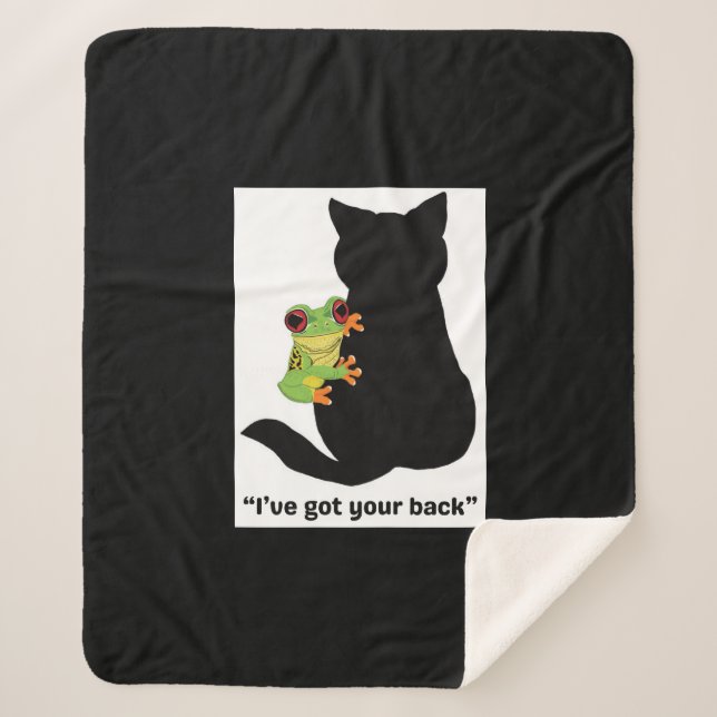 Cobertor Sherpa Eu tenho as suas costas (Frente)