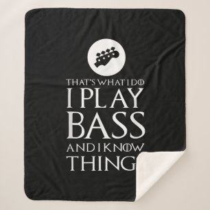 Cobertor Sherpa Eu Toco Violão Bass Engraçado