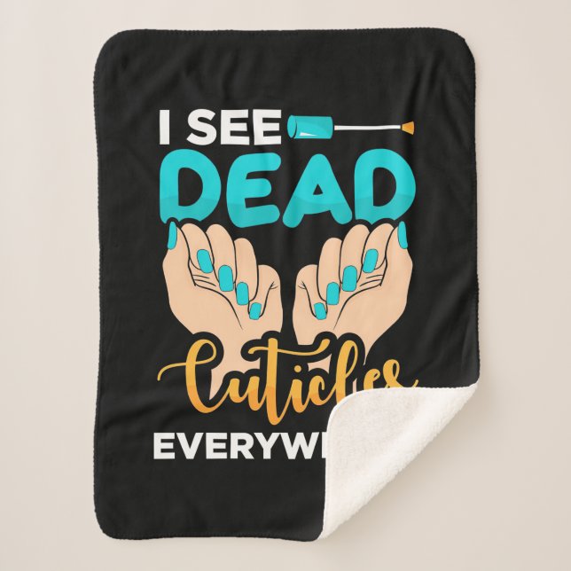 Cobertor Sherpa Eu Vejo Círculos Em Todo Lugar (Frente)