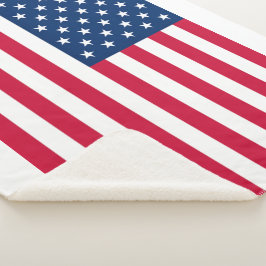 Cobertor Sherpa EUA Flag Sherpa Blanket - Patriótico