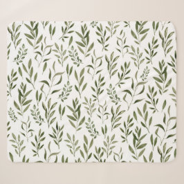 Cobertor Sherpa Eucalyptus Greenery deixa padrão