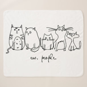 Cobertor Sherpa Ew, Pessoas Engraçadas, Amantes De Gato