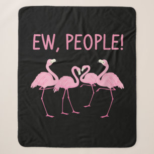 Cobertor Sherpa Ew Pessoas Flamingo Social Distanciando Tropical
