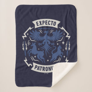 Cobertor Sherpa Expecto Patronum Silhueta Gráfica Vintage