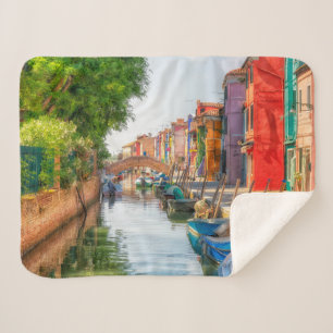 Cobertor Sherpa Explore o Charme Vibrante de Burano