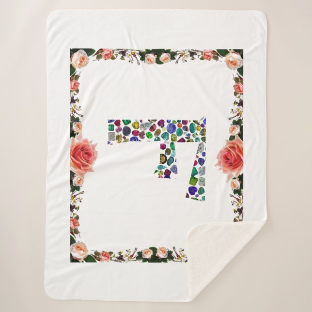 Cobertor Sherpa F Monograma (Frente)