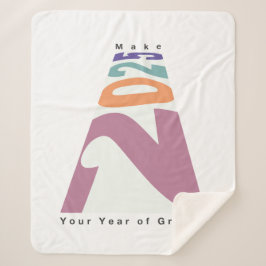 Cobertor Sherpa Faça de 2025 seu ano de crescimento