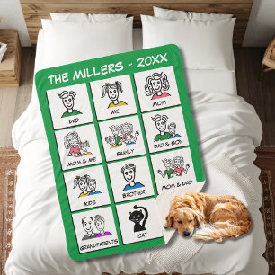 Cobertor Sherpa Faça sua própria colagem de fotos instantâneas ver