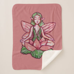 Cobertor Sherpa Fada Meditante