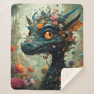 Cobertor Sherpa Fantasia de Dragão Bebê