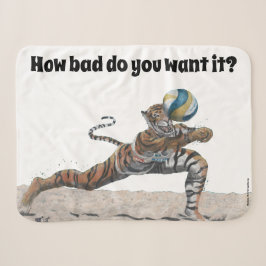 Cobertor Sherpa Fantasia de Voleibol do Gato Sherpa Blanket