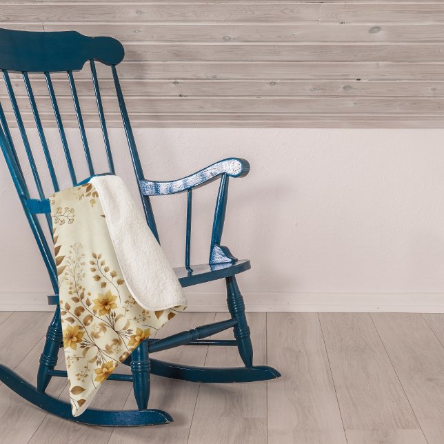 Cobertor Sherpa Farmhouse Floral Sherpa Blanket (Criador carregado)